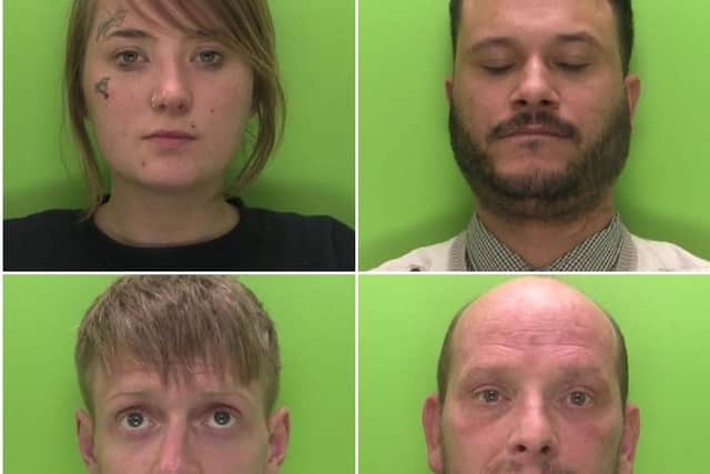 Four people have today been jailed after a robbery where a man was attacked with an axe at his home in Worksop