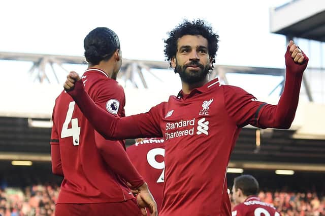Mo Salah leads the way for Liverpool with 17 of their league goals so far.