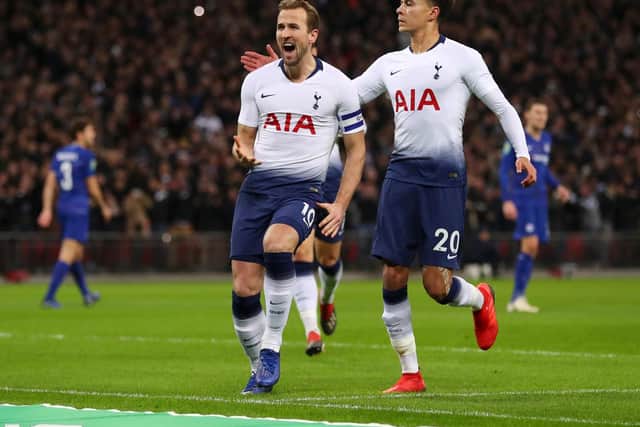 England captain Harry Kane has 14 for Spurs as they chase the leaders in the EPL.