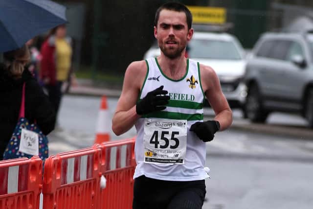 Third home in the half marathon.