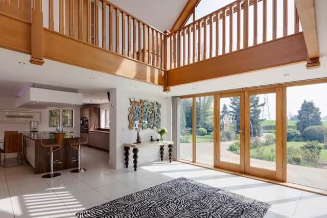 The entrance area is beautifully light and spacious