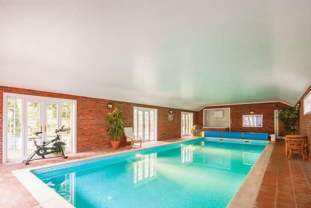 This indoor pool alone would make you want to buy this place