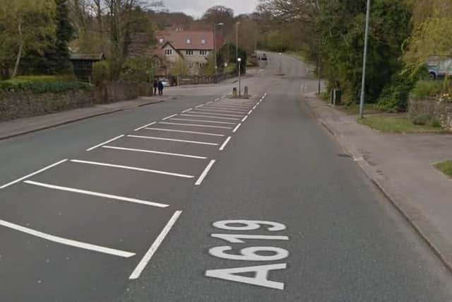 Traffic control (multi-way signals) on A619 Chatsworth Road, Chesterfield, at the junction with Brookside Bar, due to works being carried out by BT. Delays likely until August 15, 2019.