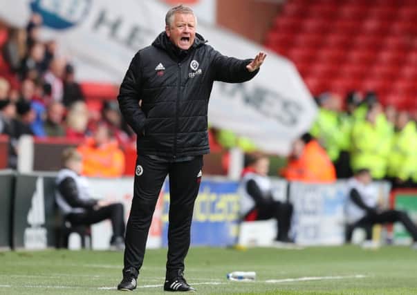 Chris Wilder does not want to complete too many deals this summer: Simon Bellis/Sportimage