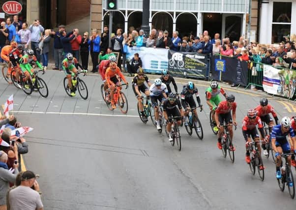 The Tour races through Worksop in 2017. Picture by Chris Etchells.