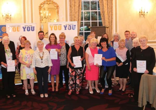 Rotary Club of Bolsover hold thank-you ceremony for community and charity groups in the area.