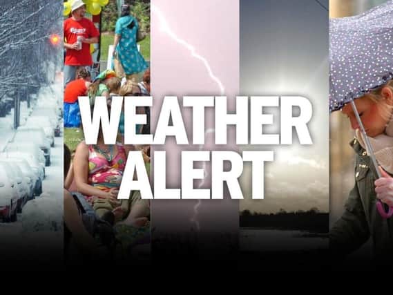 Weather warning for the East Midlands