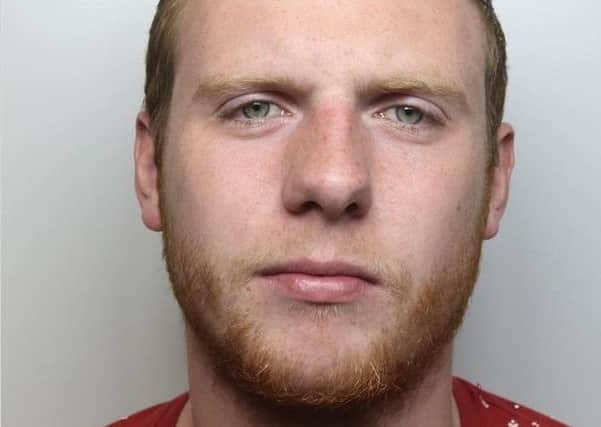 Pictured is Thomas Crossan, 22, of Longcroft View, Whitwell,  who has been jailed for 15 weeks after he admitted causing criminal damage at his grandmother's home.