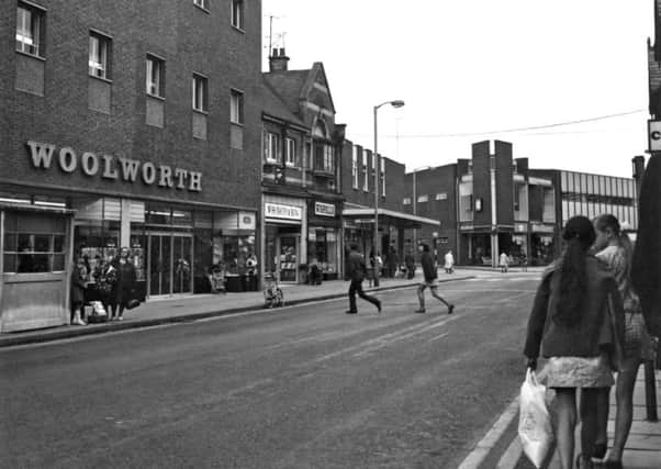 1971: A fabulous trip down memory lane with this snap of Bridge Place 47 years ago featuring the Woolworth store. Picture courtesy of Nottinghamshire Archives.