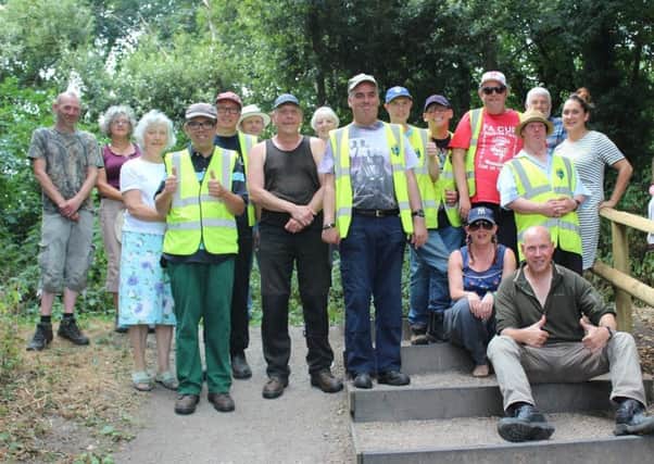 Volunteers from the Mercer Wood Community Group have installed handrails on the footpaths and steps at Mercer Wood.