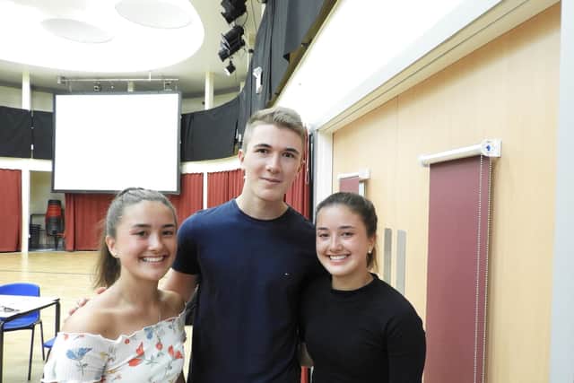 Retford Oaks Academy, triplets Georgia, Amy and James White gained nine grade 9s between them.