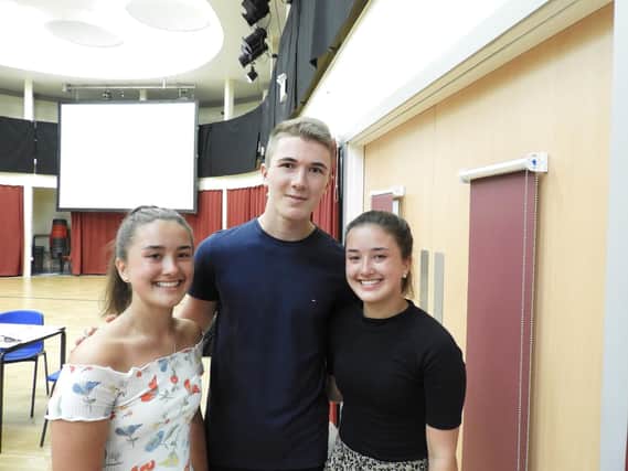 Retford Oaks Academy, triplets Georgia, Amy and James White gained nine grade 9s between them.