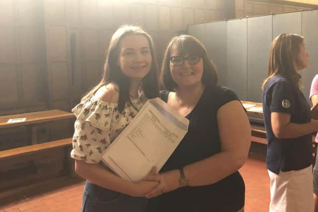 Worksop College GCSE results, Imogen Munday and her mum Jacqueline