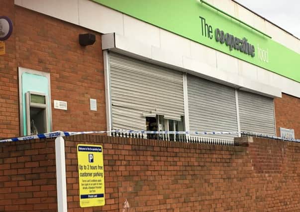 The Co-op cash machine has been targeted by thieves