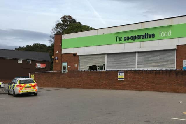 The Co-op cash machine has been targeted by thieves