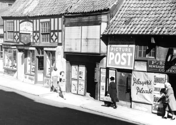 1950: A fabulous nostalgic snap of Jones Newsagents, Potter Street, Worksop. Picture courtesy of Nottinghamshire Archives.