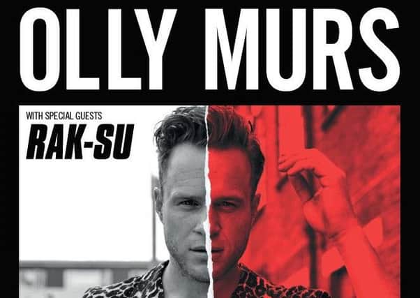 Olly Murs will be joined by Rak-Su on his UK tour next year. Photo: Ruth Andrews