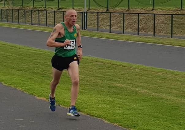 Christopher Duncan, of Worksop Harriers, who won a bronze medal at the Northern Masters 5K Road Championships.