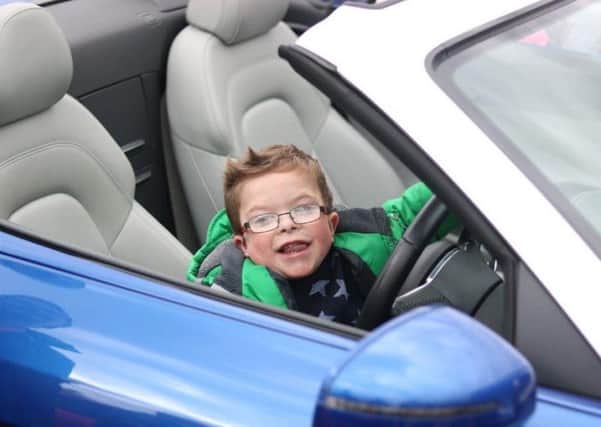 Jacob White from Maltby experiences a Supercar at Bluebell Wood