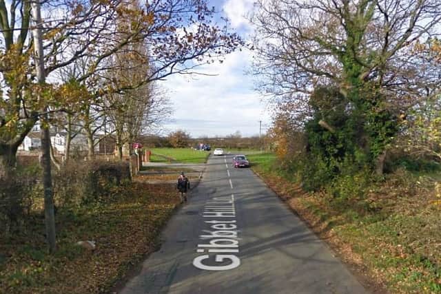 The crash took place on Gibbet Hill Lane, Scrooby. Photo: Google Images.