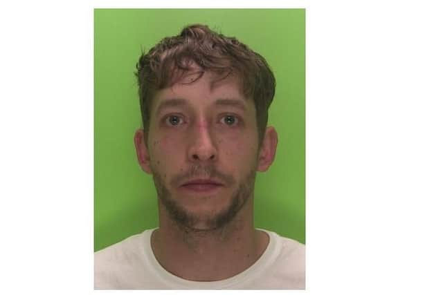 Sean Rigley, 31, was jailed for 27 months for sexually abusing a boy under the age of 10. Photo: Nottinghamshire Police.