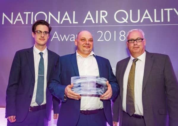 The head of retrofit engineering at Eminox in Gainsborough, Niki Welch, has won the 2018 Air Quality Champion award at the National Air Quality Awards
