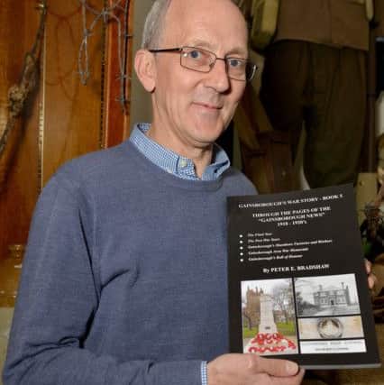 Peter Bradshaw with his latest book