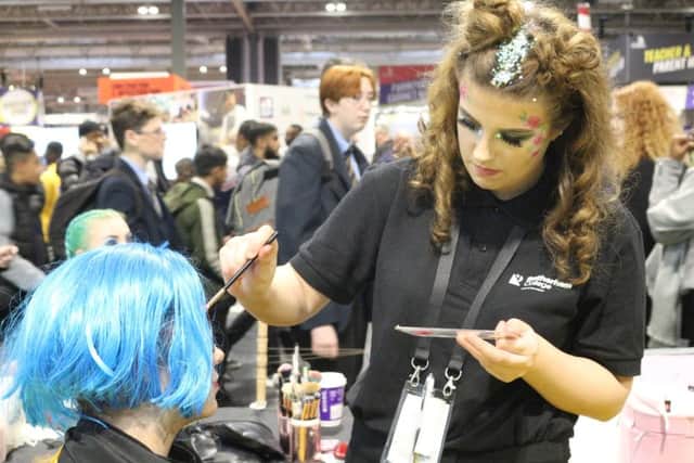 North Notts College make-up students at the World Skills UK event