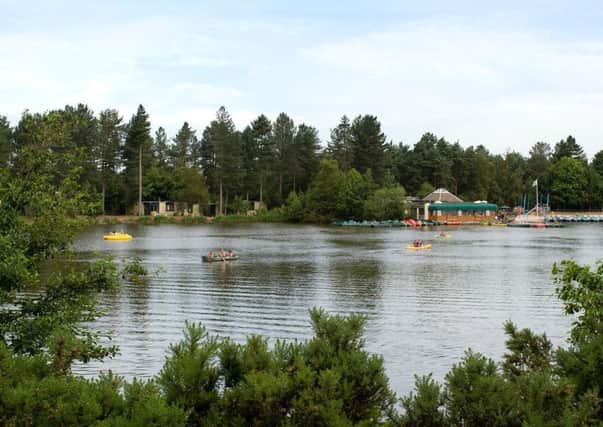 The lake at Center Parcs, Sherwood Forest.