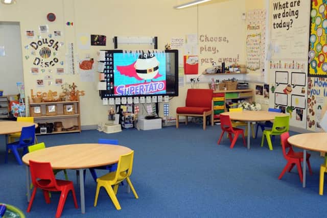 The new nursery classroom at St John's Church of England Academy in Worksop.