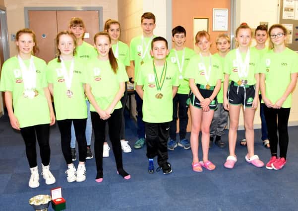 The Worksop Dolphins swimmers who did so well in the first weekend of the county championships.