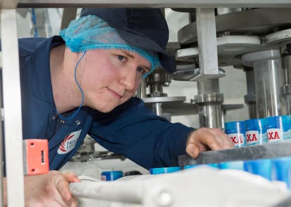 Successful apprentice Will Gray hard at work at Premier Foodss factory in Worksop. (PHOTO BY: Professional Images (UK) Ltd