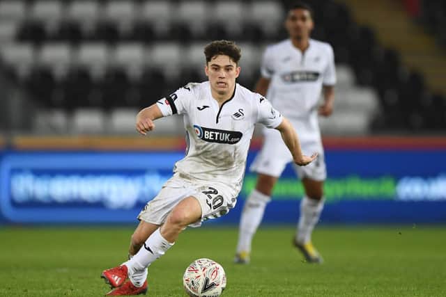 Sat 30th March, 3pm - Mid-table Swansea City manager Graham Potter has given youth a chance this season following the club's relegation from the Premier League. Speedster Daniel James has a growing list of admirers.