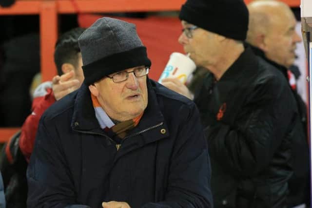 Forest fans pictured at the Villa game on Wednesday night
