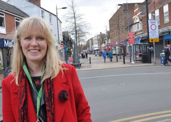 Coun Jo White, who is keen to win more funding for Worksop's town centre.
