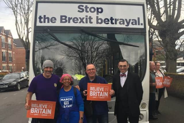 A 'silent march' to protest against the way Brexit is being dealt with came through Worksop earlier today (Friday, March 22).