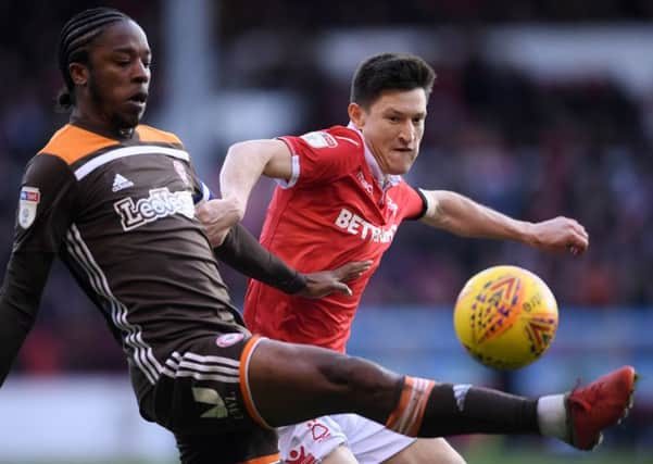 Joe Lolley, who stressed how important set-pieces are now for Nottingham Forest (PHOTO BY: Laurence Griffiths/Getty Images)