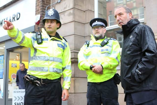 PCC Paddy Tipping enjoys an autumnal stroll around Worksop