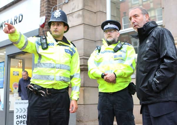 PCC Paddy Tipping enjoys an autumnal stroll around Worksop