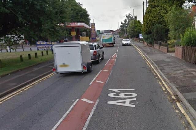 Traffic control (two-way signals),  A61 High Street, Clay Cross, opposite St Bartholomew's Church, due to replacement bus shelter, by Derbyshire County Council. Delays likely until May 17, 2019.