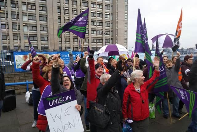 Victory for Unison after strike over pay