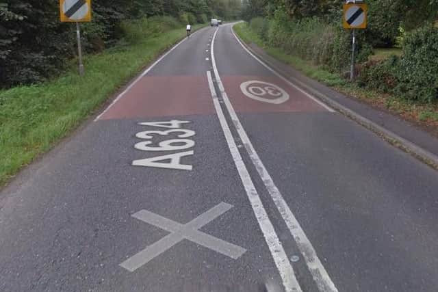 Traffic control (stop/go boards) at A634 Sheffield Road, Blyth, Worksop, due to carriageway repairs by Notts County Council.  Delays possible until May 17, 2019.