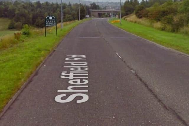 Traffic control (multi-way signals) at Sheffield Road, Chapel-en-le-Frith, Derbyshire,  at the junction of Buxton Road and Sheffield Road, due to works being carried out by BT. Delays likely until May 13, 2019.