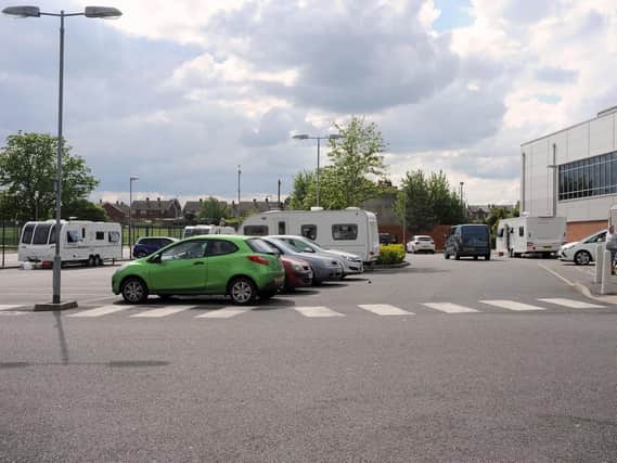 Travellers are parked on Valley Road, Worksop