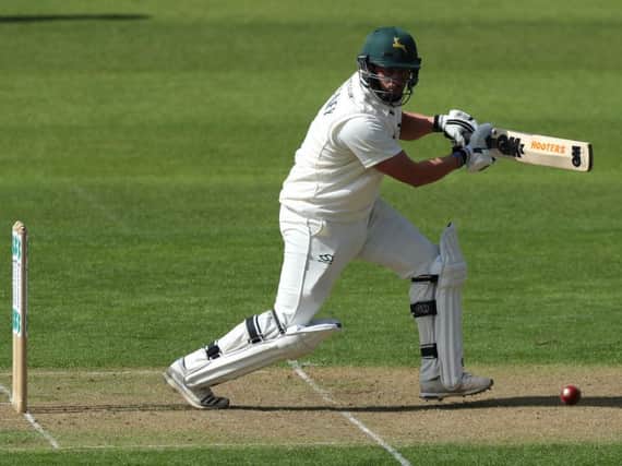 Steven Mullaney hit a brilliant century to prevent a Notts collapse.