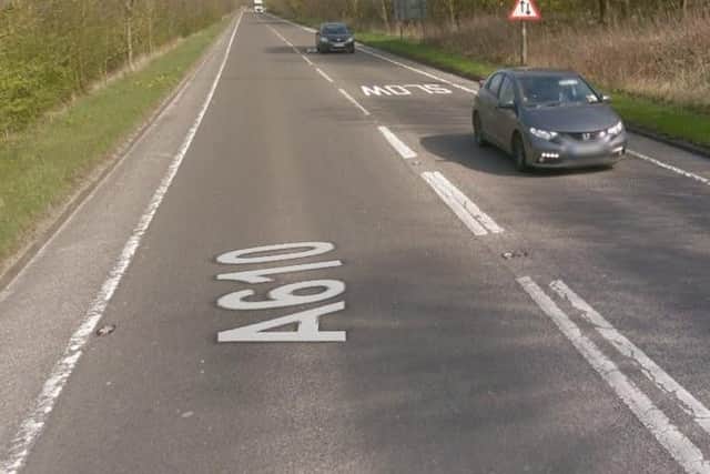 Traffic control (two-way signals) at A610 Cromford Road, Langley Mill, Heanor, Derbyshire, to erect new lighting columns, by Derbyshire County Council. Delays likely until May 30, 2019.