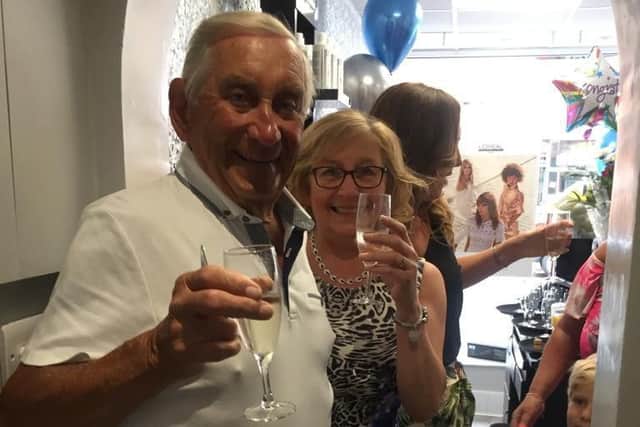 Gordon and Lorraine at the relaunch