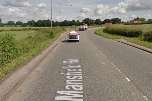 Traffic control (stop/go boards) on A60 Mansfield Road, Warsop, due to gully cleansing, by Notts County Council. Delays likely until June 21, 2019.
