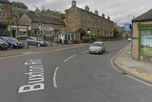 Traffic control (two-way signals) at A6 Buxton Road, Bakewell, due to footway repave, by Derbyshire County Council. Delays likely until July 12, 2019.