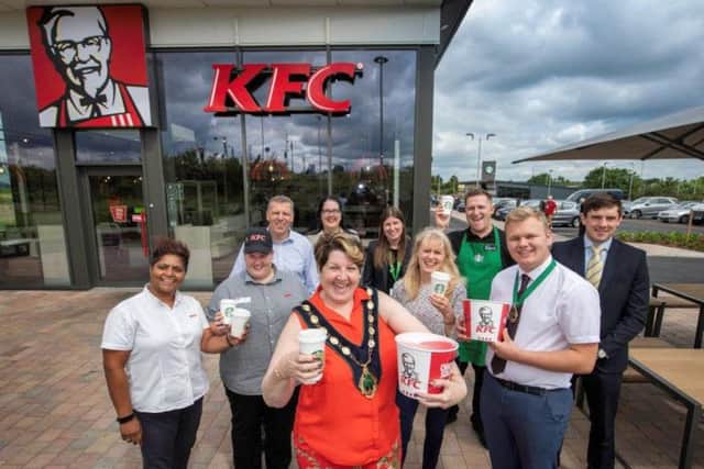 The official opening of the new KFC at Symmetry Park in Blyth